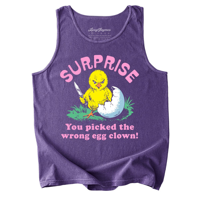 Surprise You Picked The Wrong Egg Comfort Colors Graphic Tank Top