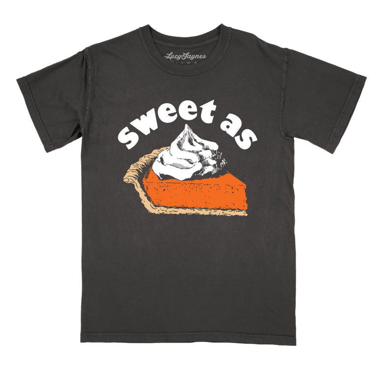 Sweet As Pumpkin Pie Comfort Colors Graphic Tee - Pepper