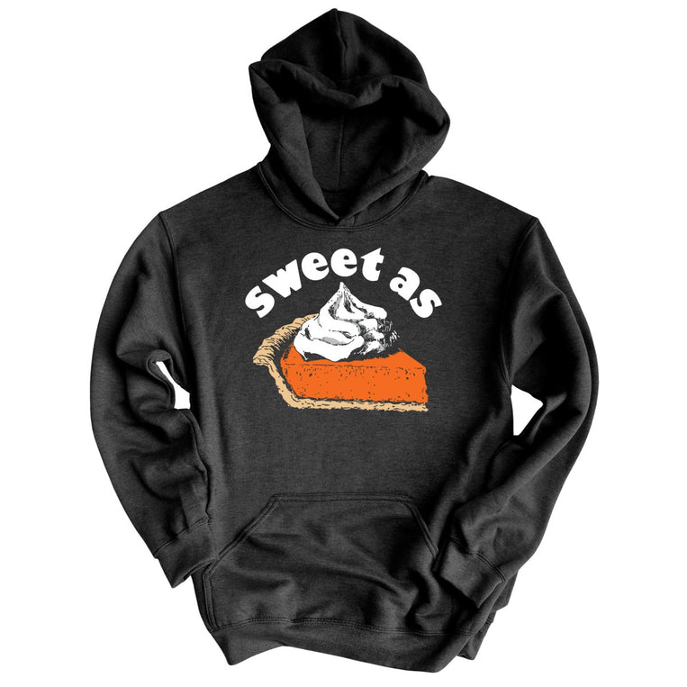 Sweet As Pumpkin Pie Graphic Hoodie - Charcoal Heather