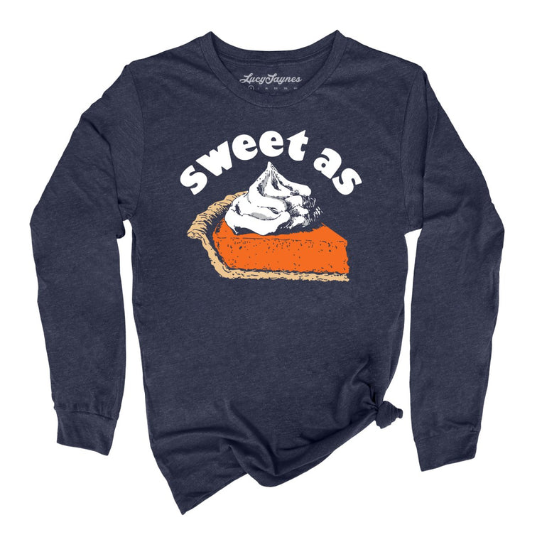 Sweet As Pumpkin Pie Graphic Long Sleeve Tee