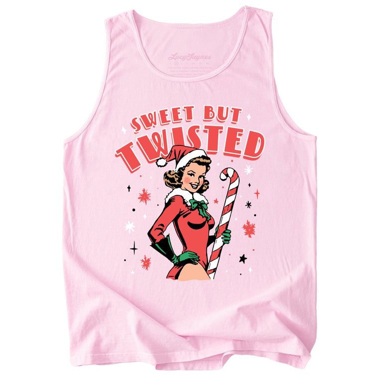 Sweet But Twisted Comfort Colors Graphic Tank Top - Blossom