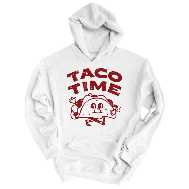 Taco Time Graphic Hoodie - White