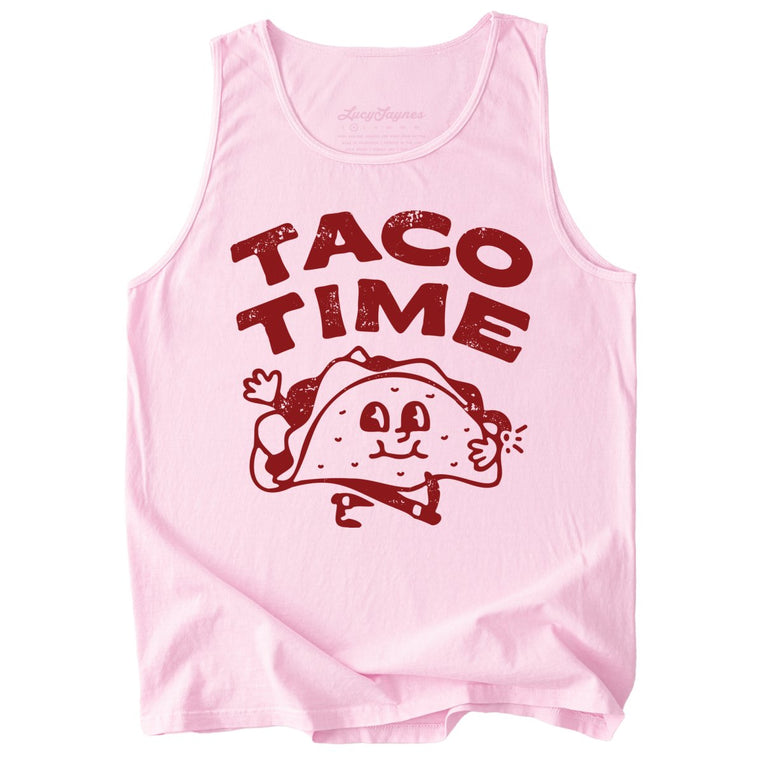 Taco Time Comfort Colors Graphic Tank Top - Blossom