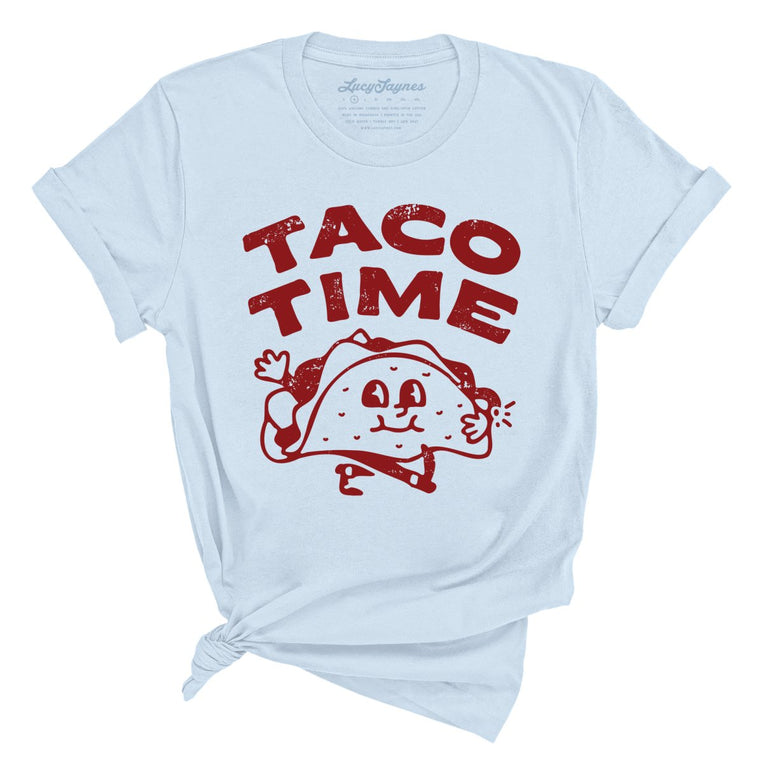 Taco Time Graphic Tee - Light Blue
