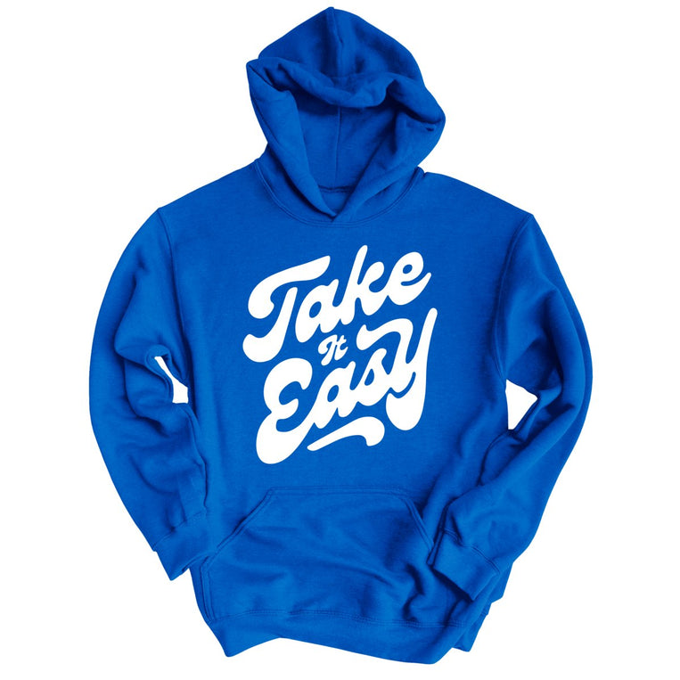 Take it Easy Graphic Hoodie - Royal