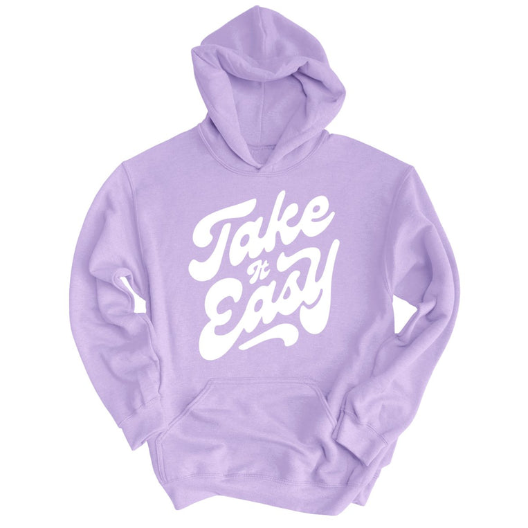 Take it Easy Graphic Hoodie - Lavender