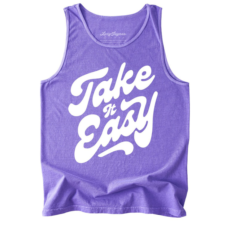 Take it Easy Comfort Colors Tank Top