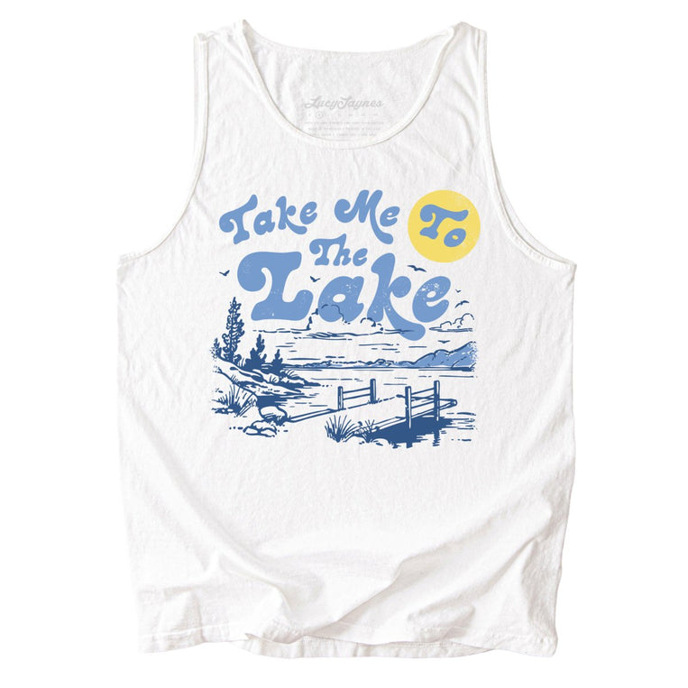 Take Me To The Lake Comfort Colors Graphic Tank Top