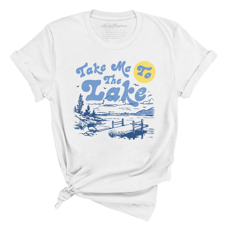 Take Me To The Lake Graphic Tee - White