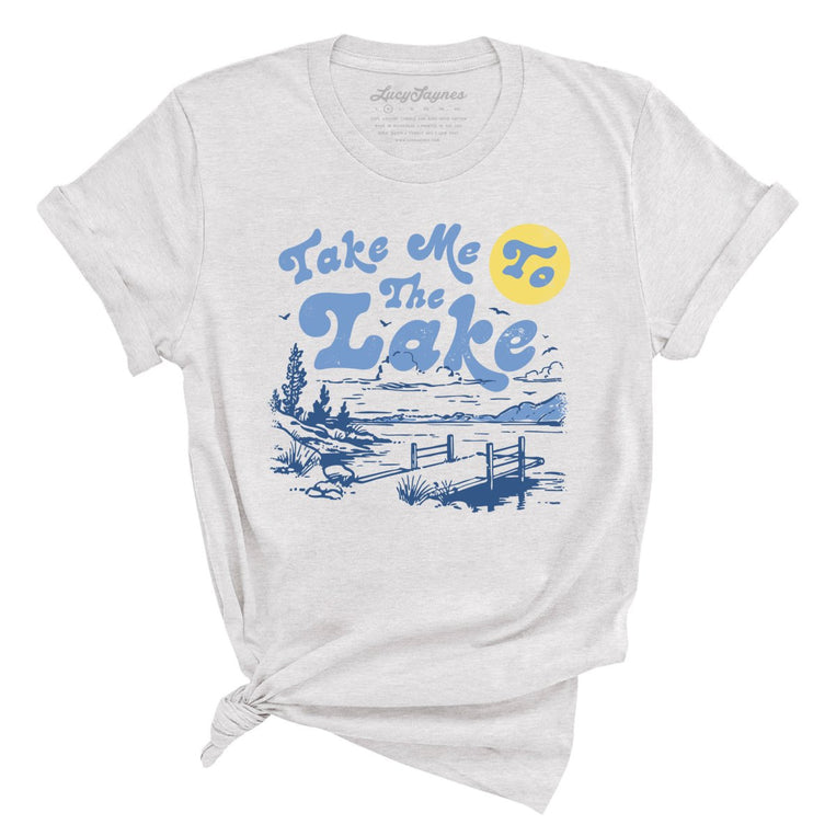 Take Me To The Lake Graphic Tee - Ash