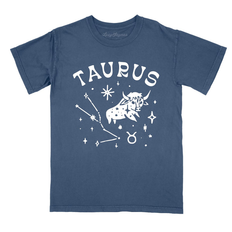 Taurus Comfort Colors Graphic Tee - Denim
