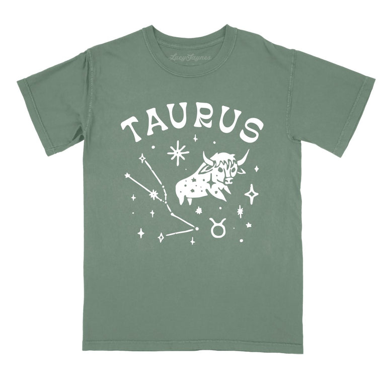 Taurus Comfort Colors Graphic Tee - Moss