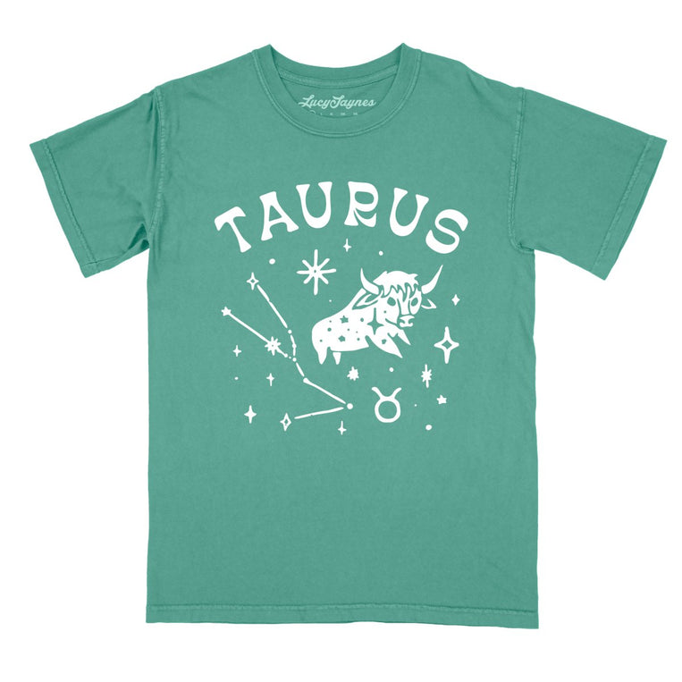 Taurus Comfort Colors Graphic Tee - Light Green