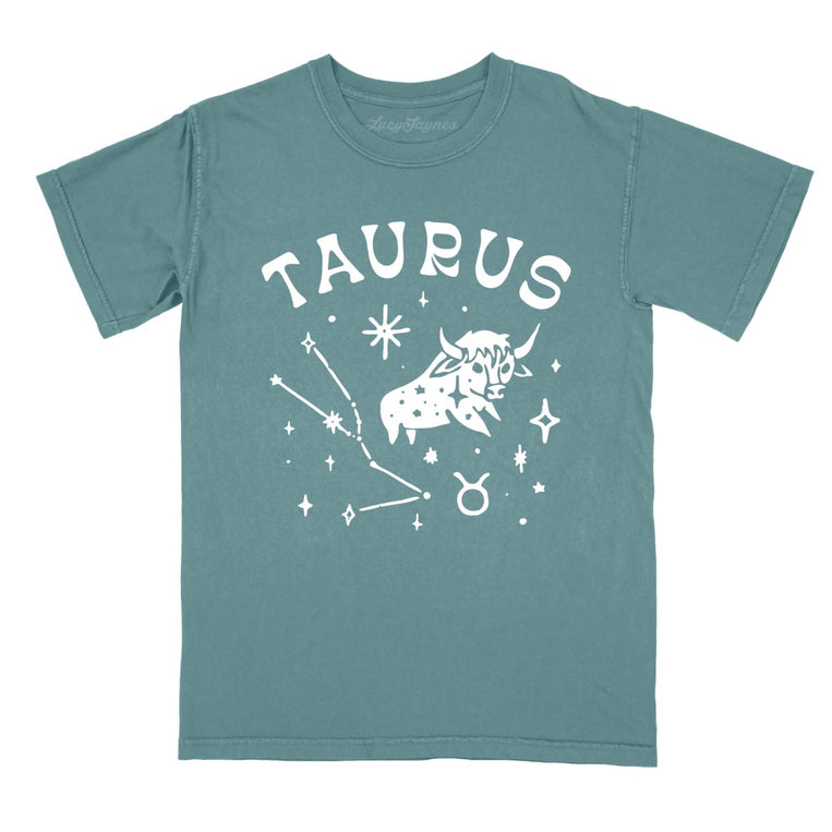 Taurus Comfort Colors Graphic Tee - Blue Spruce