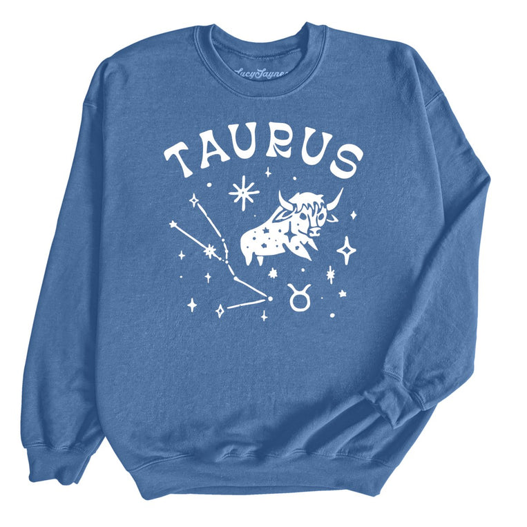 Taurus Graphic Sweatshirt - Indigo Blue