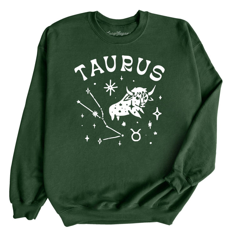 Taurus Graphic Sweatshirt - Forest Green