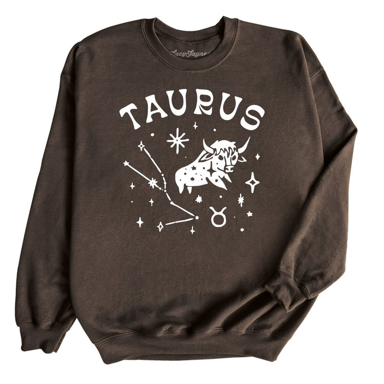 Taurus Graphic Sweatshirt - Dark Chocolate