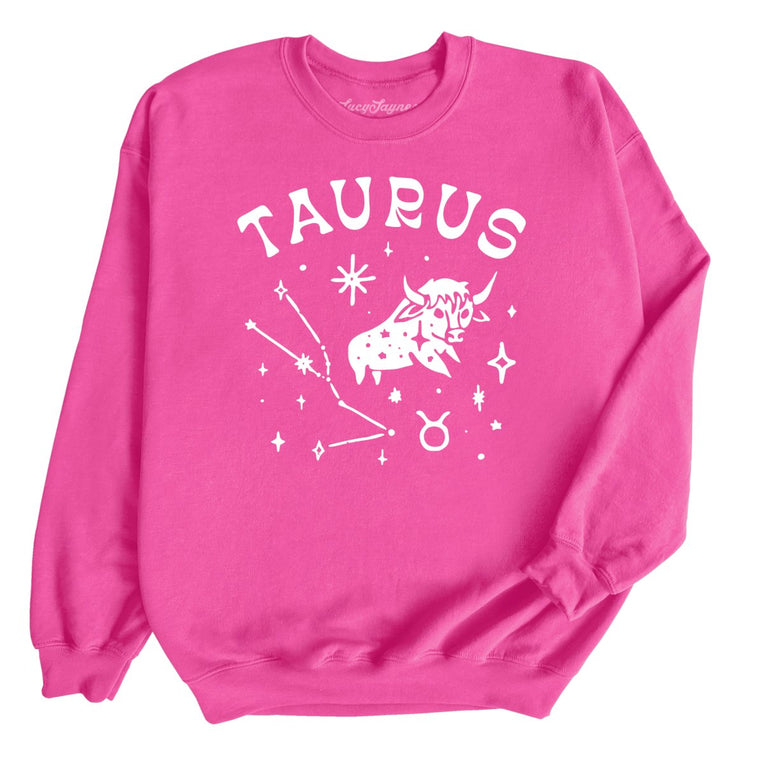Taurus Graphic Sweatshirt - Heliconia