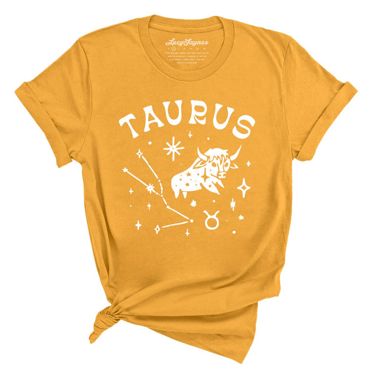 Taurus Graphic Tee - Mustard
