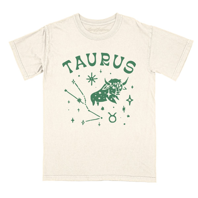 Taurus Comfort Colors Graphic Tee - Ivory
