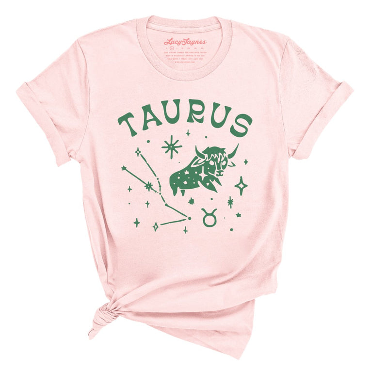 Taurus Graphic Tee - Soft Pink