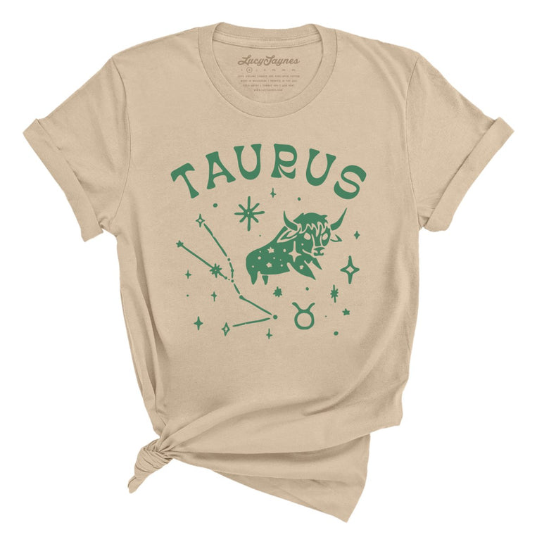 Taurus Graphic Tee - Tan