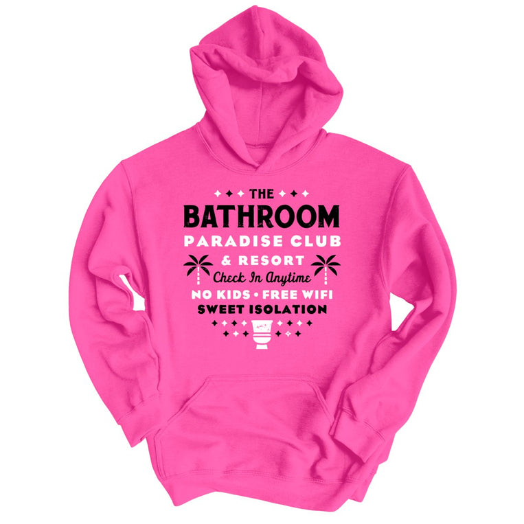 The Bathroom Paradise Club Graphic Hoodie - Heliconia