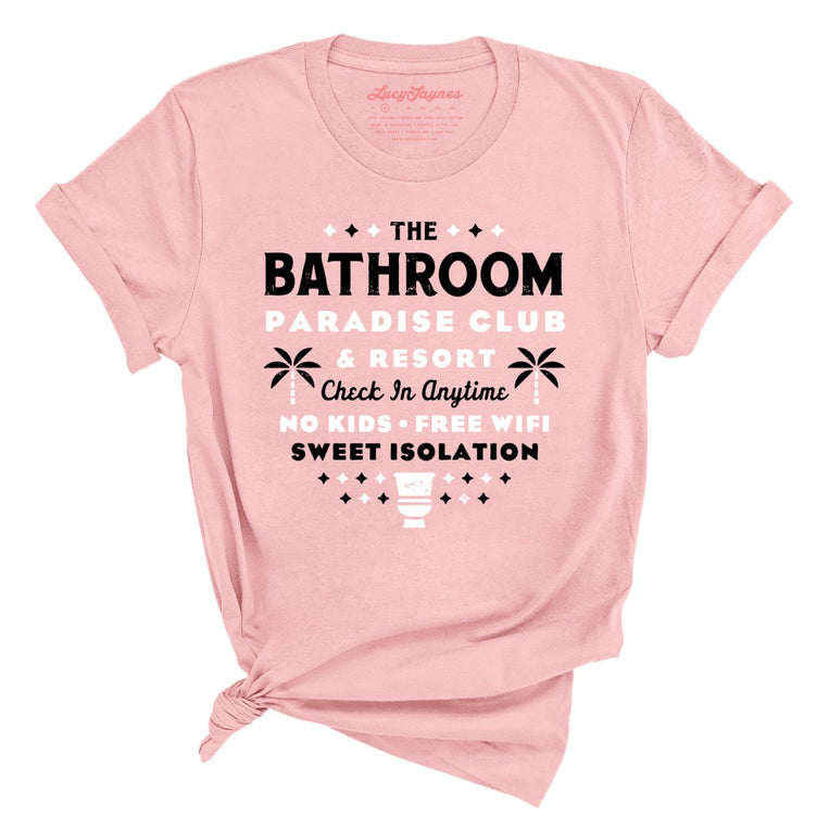 The Bathroom Paradise Club Graphic Tee - Pink