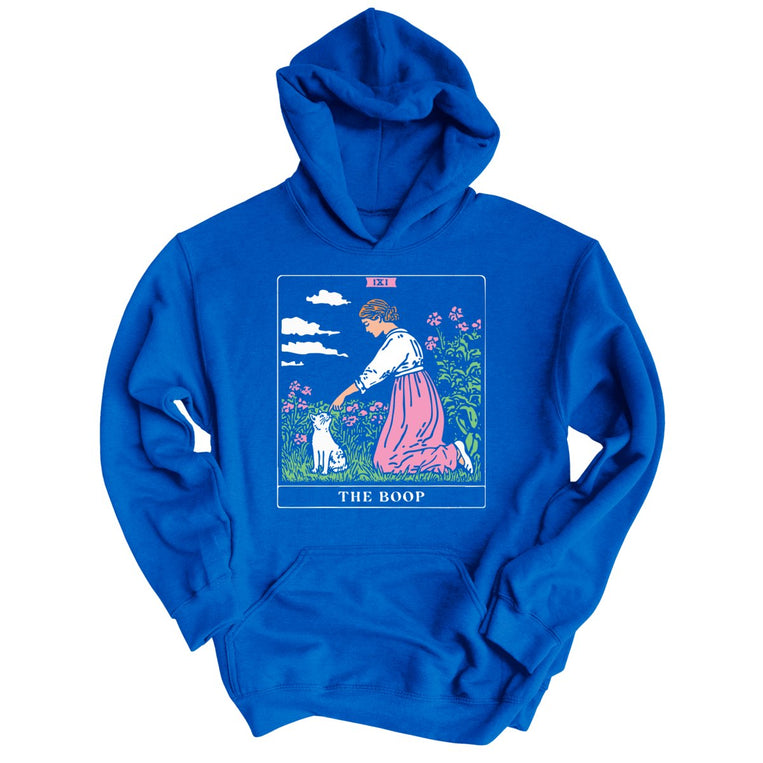 The Boop Tarot Card Graphic Hoodie - Royal