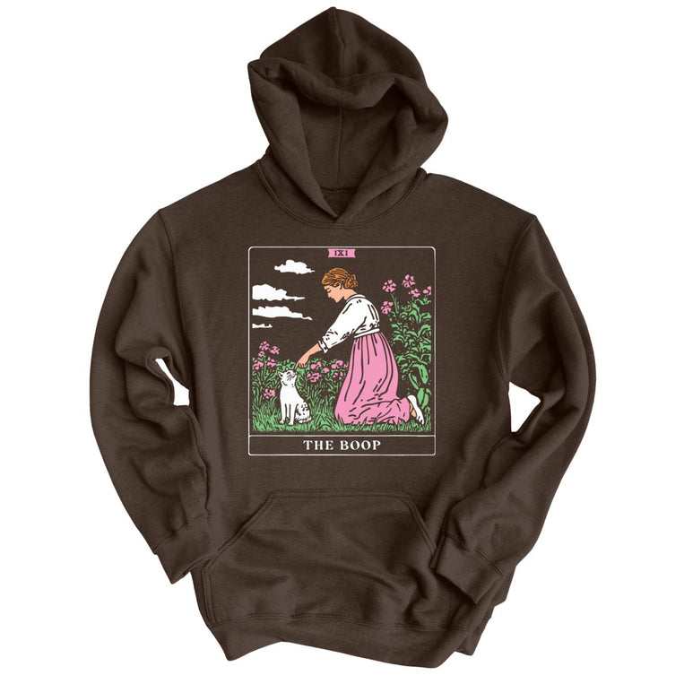 The Boop Tarot Card Graphic Hoodie - Dark Chocolate