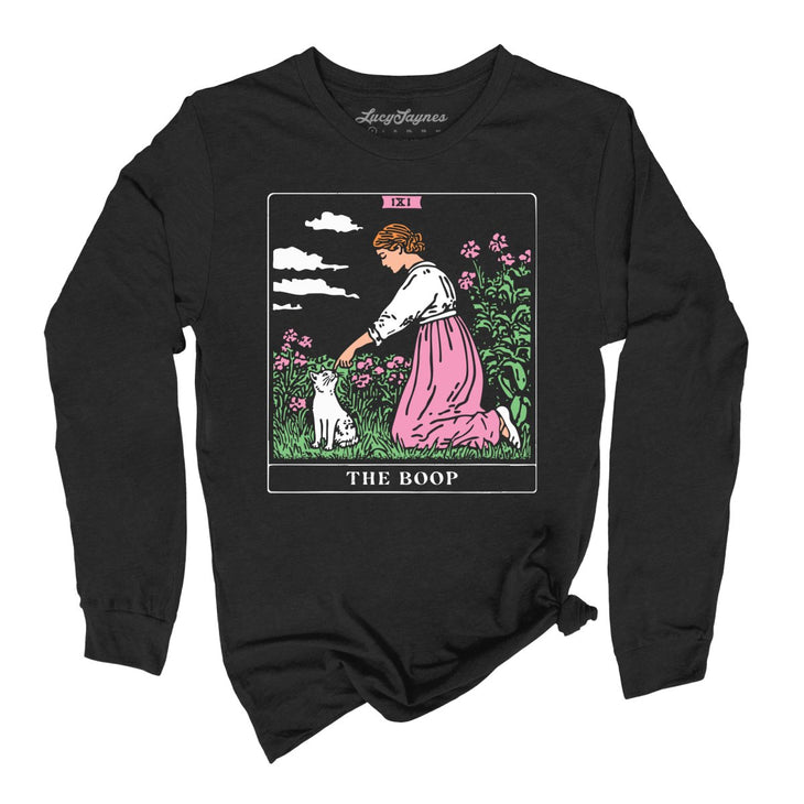 The Boop Tarot Card Long Sleeve Tee