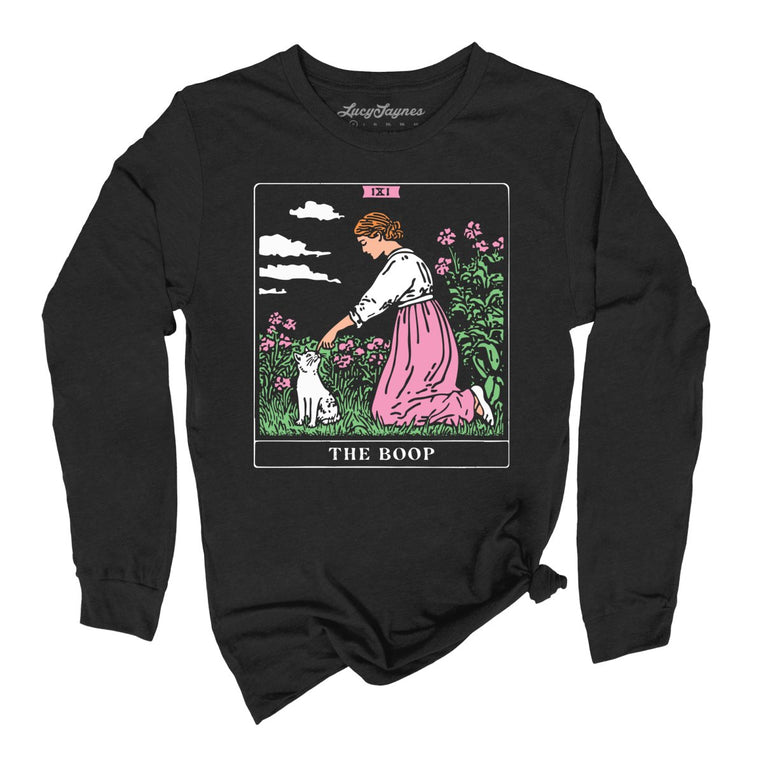 The Boop Tarot Card Graphic Long Sleeve Tee