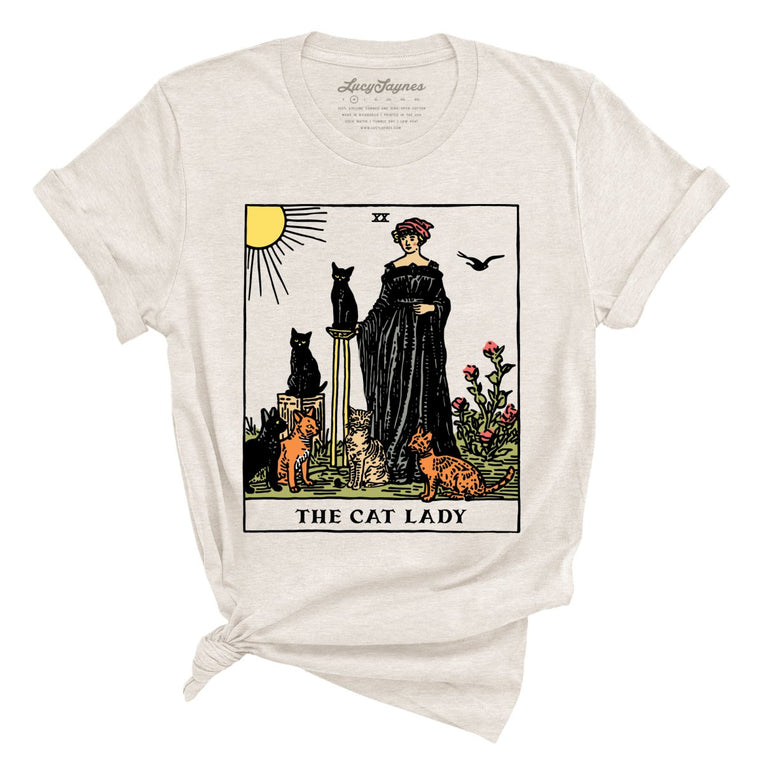 The Cat Lady Tarot Card Graphic Tee