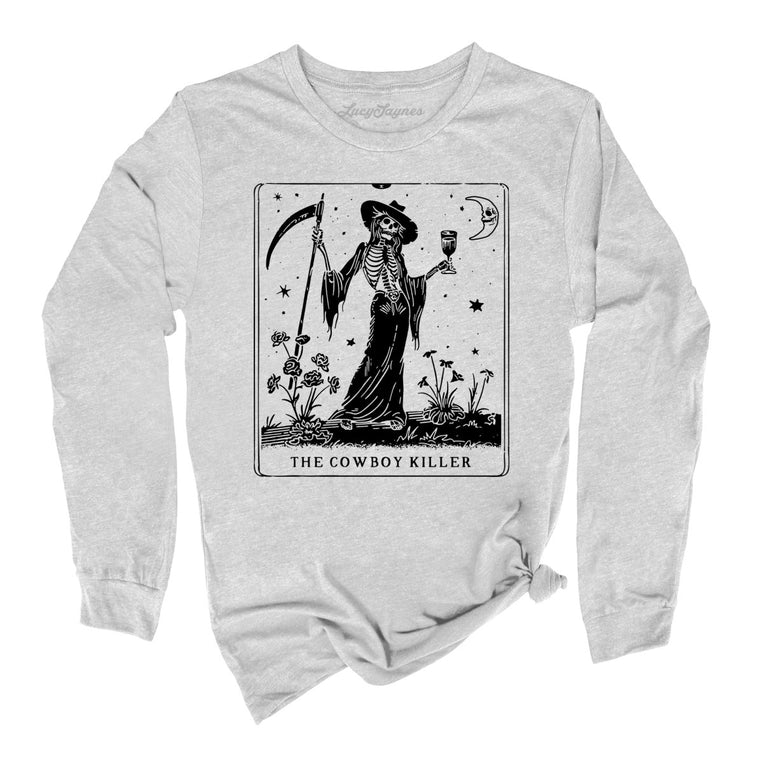 The Cowboy Killer Tarot Card Graphic Long Sleeve Tee