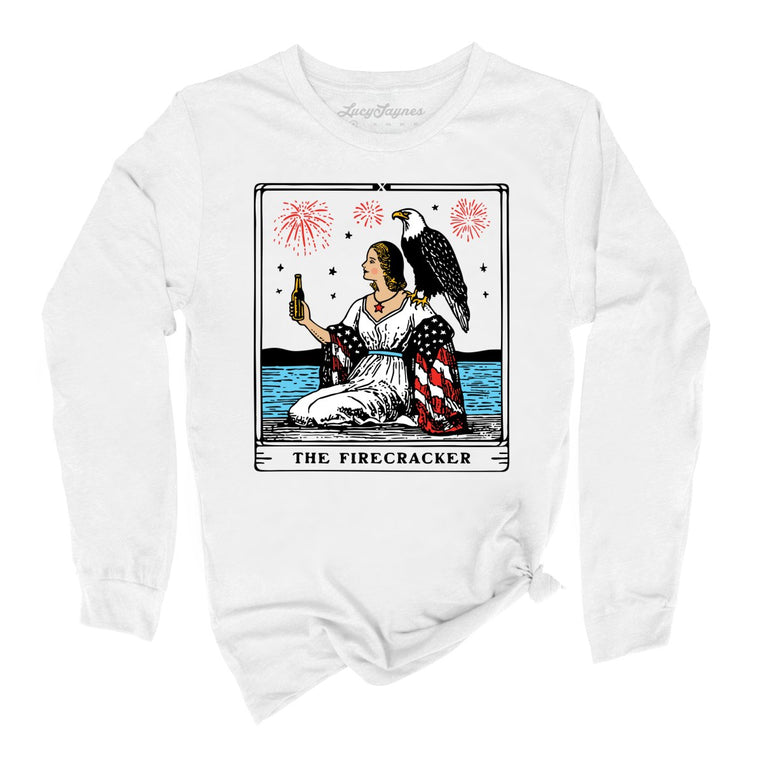 The Firecracker Tarot Card Graphic Long Sleeve Tee