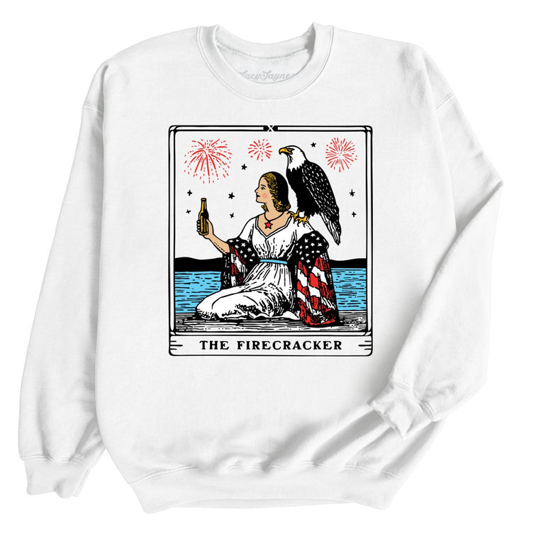 The Firecracker Tarot Card Graphic Sweatshirt