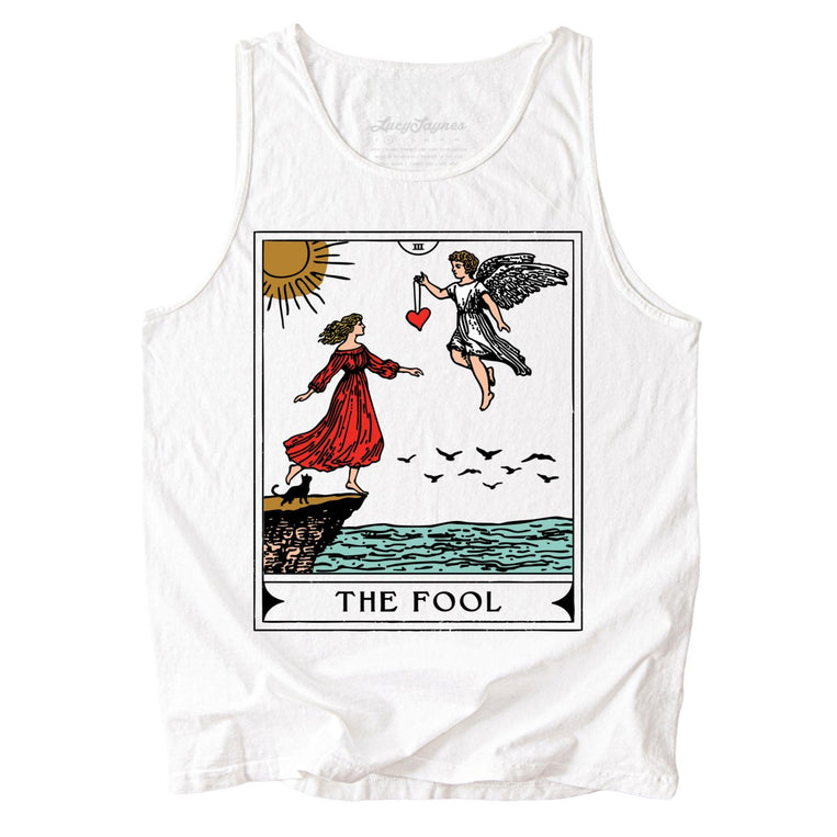 The Fool Tarot Card Comfort Colors Graphic Tank Top