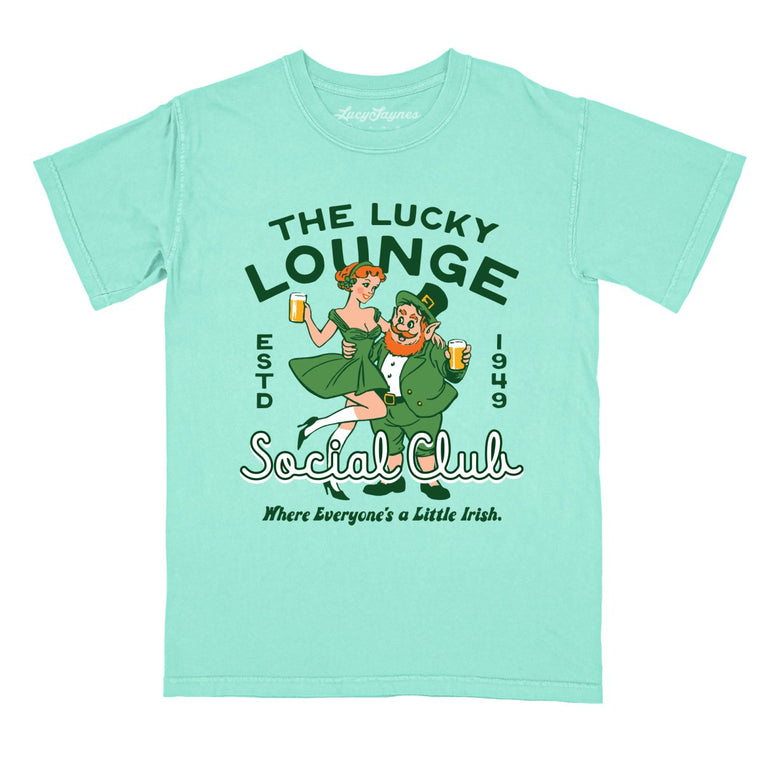 The Lucky Lounge Social Club Comfort Colors Graphic Tee - Island Reef