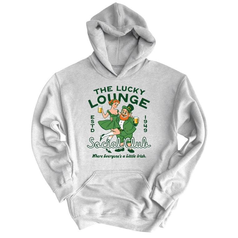 The Lucky Lounge Social Club Graphic Hoodie - Ash