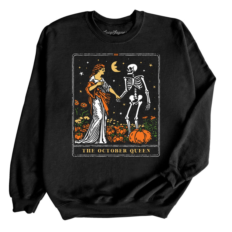 The October Queen Tarot Card Graphic Sweatshirt