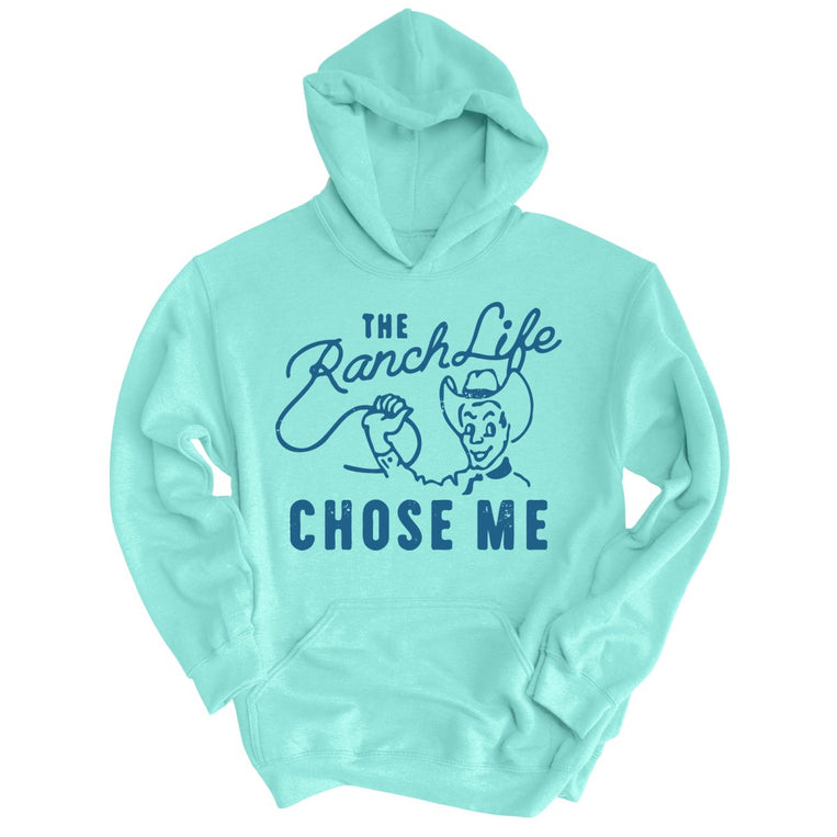 The Ranch Life Chose Me Graphic Hoodie - Mint