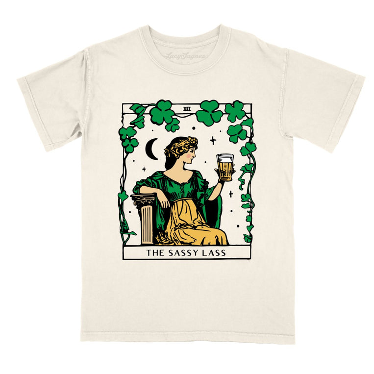 The Sassy Lass Tarot Card Comfort Colors Graphic Tee