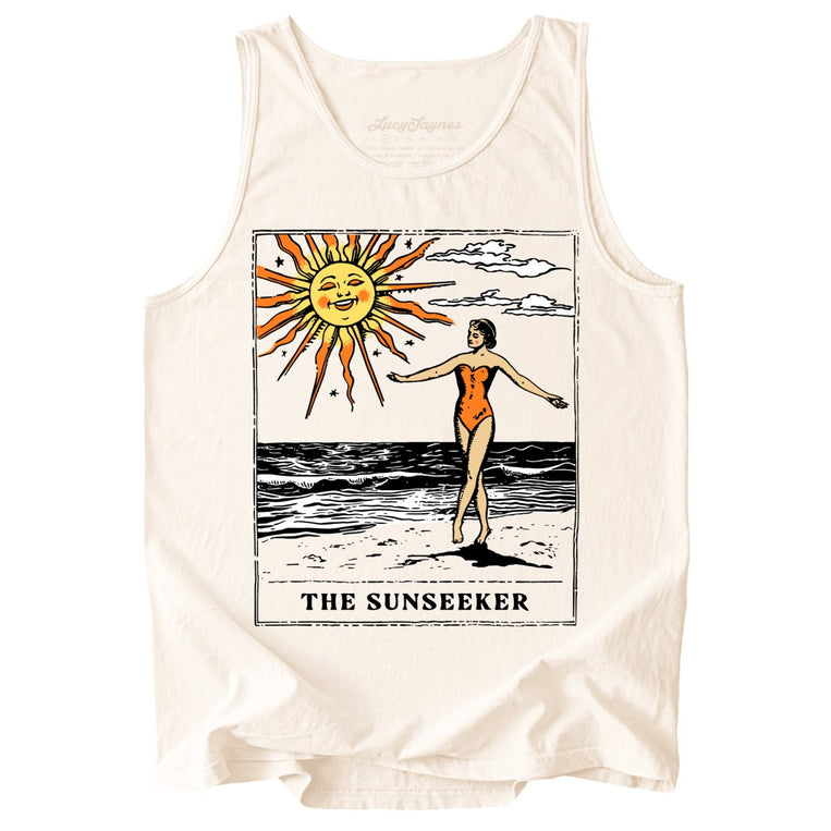 The Sunseeker Tarot Card Comfort Colors Graphic Tank Top