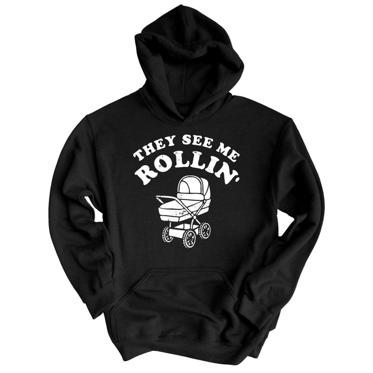 They See Me Rollin' Graphic Hoodie - Black