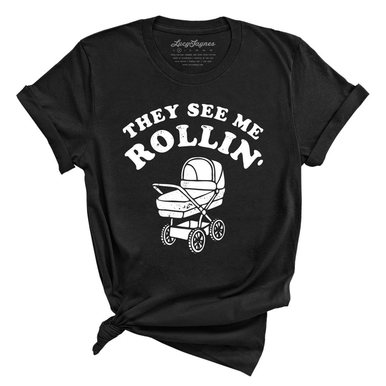 They See Me Rollin' Graphic Tee - Black