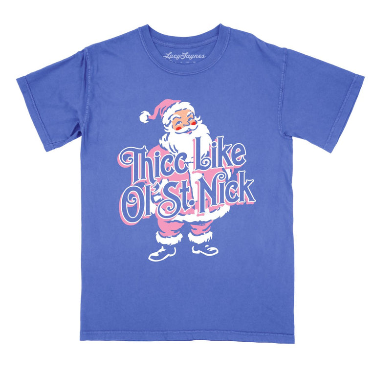 Thicc Like Ol Saint Nick Comfort Colors Graphic Tee