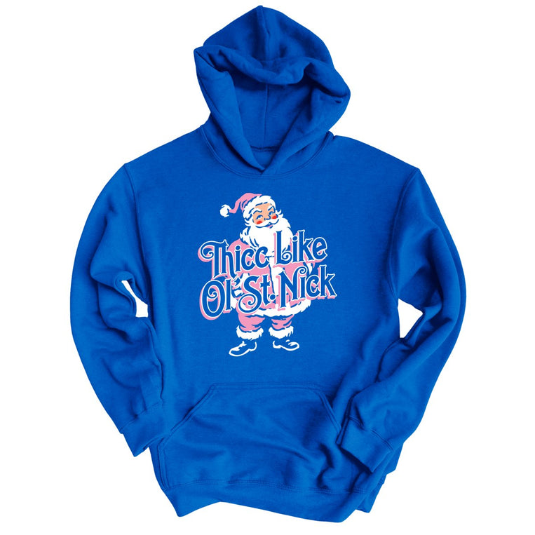 Thicc Like Ol Saint Nick Graphic Hoodie