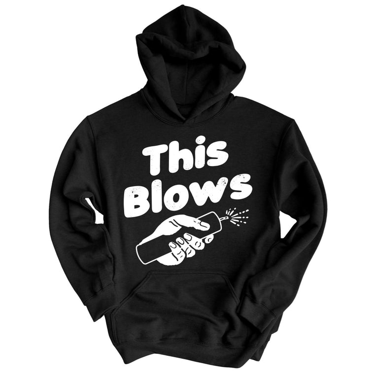 This Blows Graphic Hoodie - Black