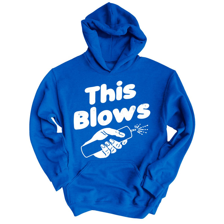 This Blows Graphic Hoodie - Royal