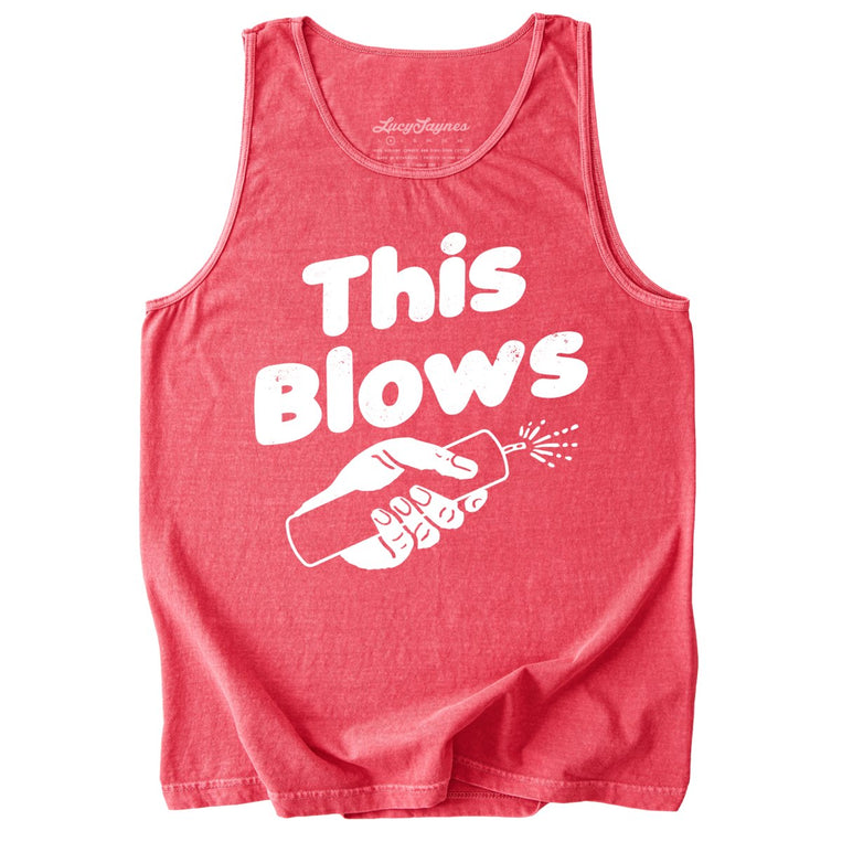 This Blows Comfort Colors Graphic Tank Top